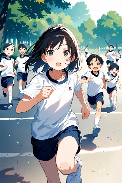 ＪＳちゃんとマラソン大会