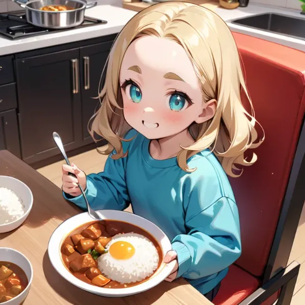 カレー大好きおでこちゃん