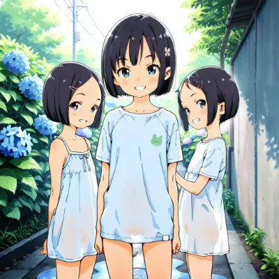 雨上がりの風景