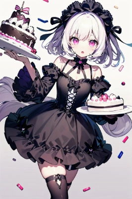 【依頼】ゴスロリちゃん×ケーキ
