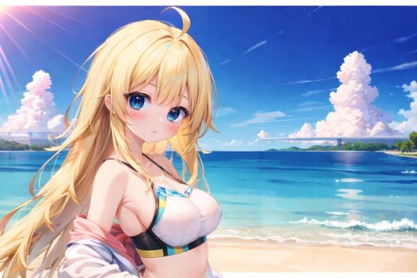 海に来た駄女神様