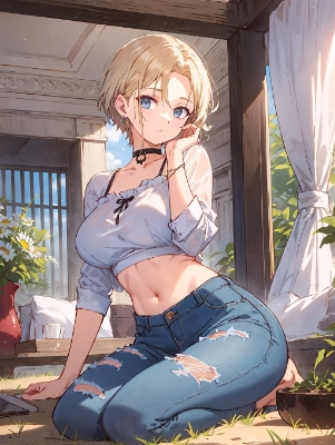 金髪お姉さん（3枚）