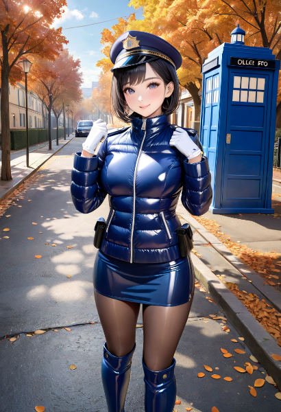 婦警の冬服