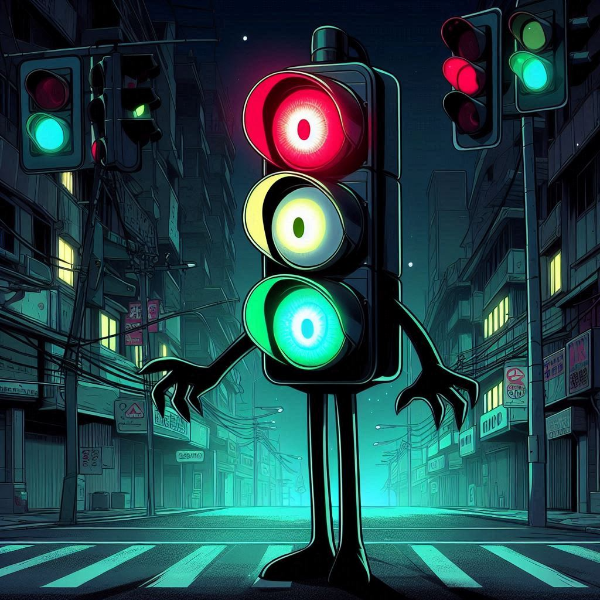 信号機のお化け