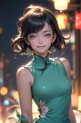 bare shoulders cheongsam