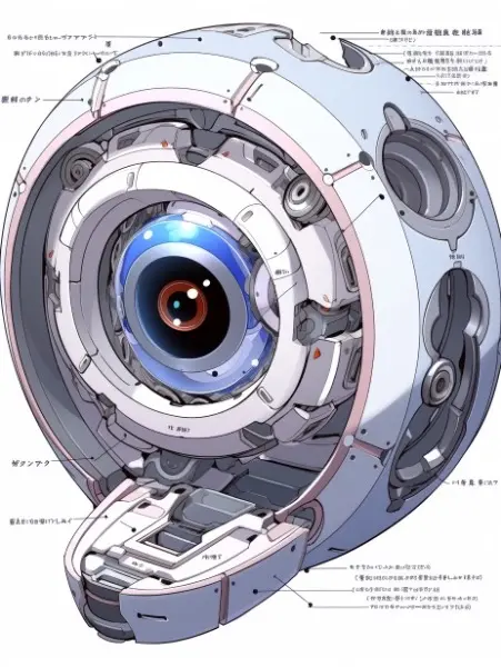 ロボットのアイカメラのパーツの仕様書