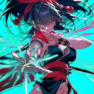 紅の魔女 翠光の閃撃