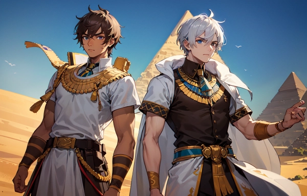 ライバル関係の褐色男性の２人！！（12枚）