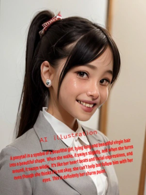 ポニーテール美少女