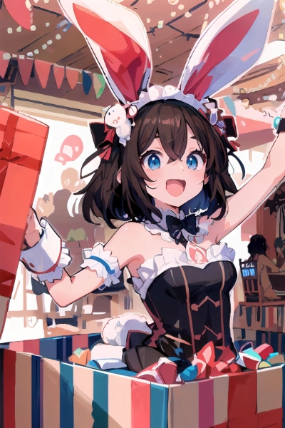 サプライズバニーガール