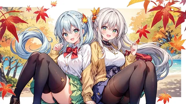 秋風に舞う姉妹の秘密の約束