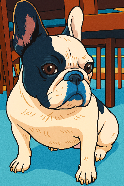 Under the Chair Bulldog