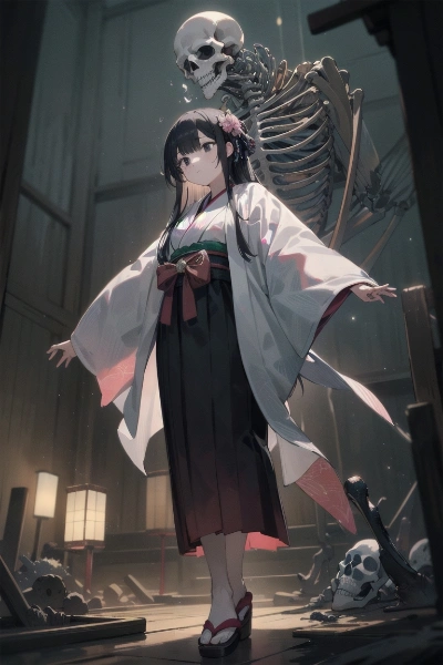 骸骨を操る滝夜叉姫