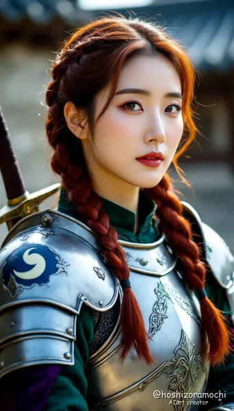 鋼鉄の乙女、鎧に宿る月光 - Steel Maiden, Moonlight Dwelling in Armor