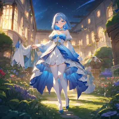 夜の中庭