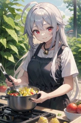 今日のごはんは夏野菜を使った料理だよ