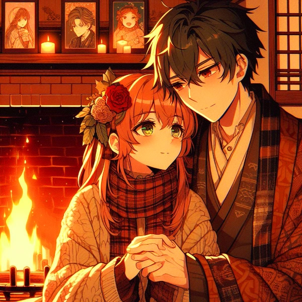 暖炉と恋人♥その1(9枚)