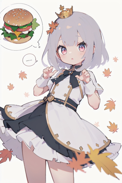 秋のお姫様（ハンバーガーが食べたいver）