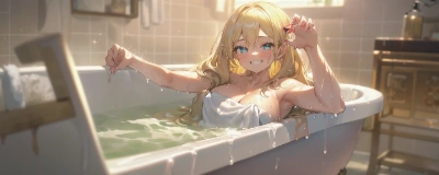 お風呂ちゃぷちゃぷ♪