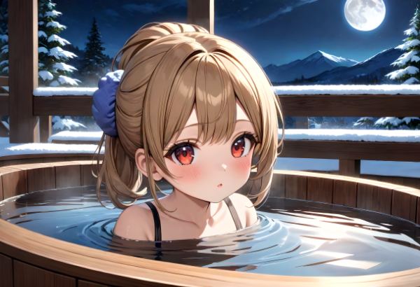 Cocoa Bath on a Winter Night