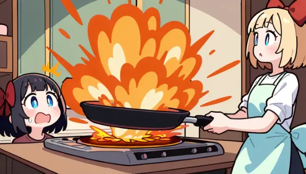 がっつりと焼く料理だよー