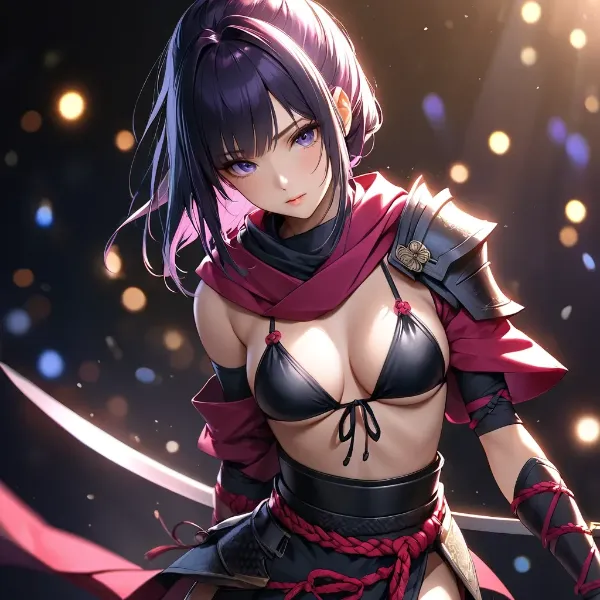 紫目の妖艶剣士