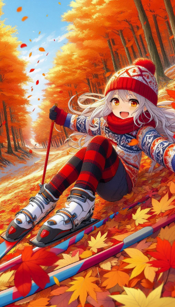 落葉スキー