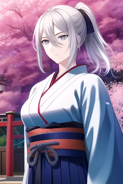 うちの子に侍衣装を着させる