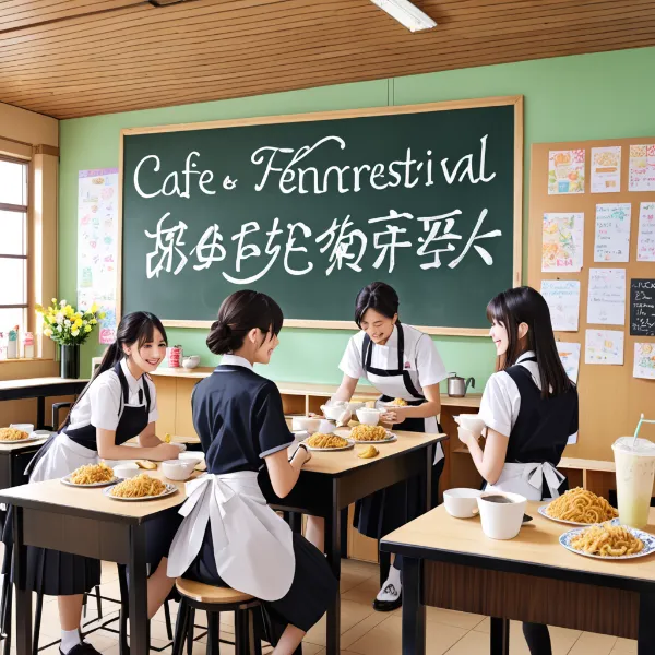 妖精カフェの賑やか準備