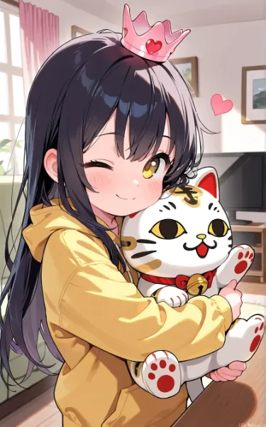 招き猫とミライちゃん