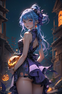 purple hanfu striking visuals
