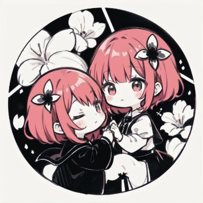 スタンプ風カワイイガール
