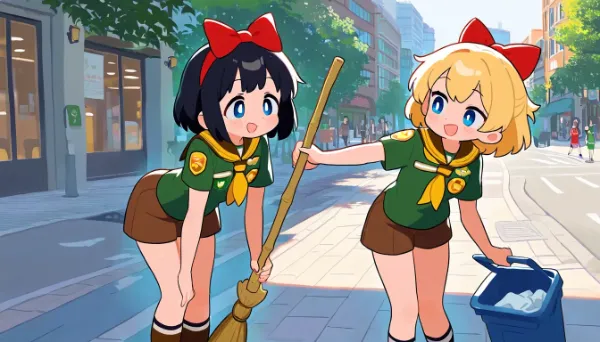 まちをおそうじ