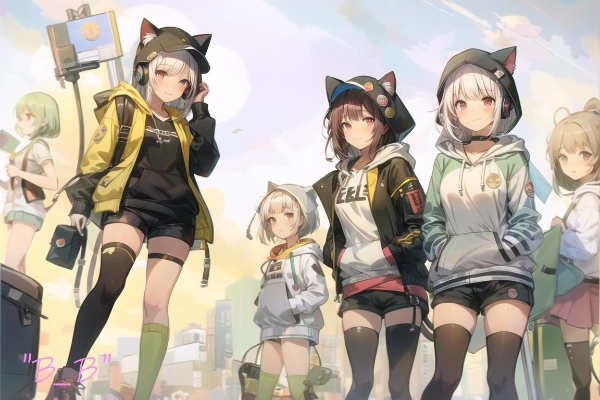 猫耳ファッションが時代のトレンドになったら：３