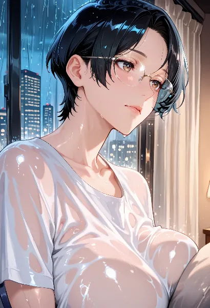 雨の窓辺で透ける想い