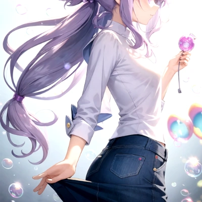 AI少女 Y,しゃぼんだまと少女