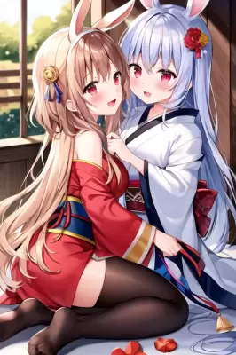 二匹のうさぎさん