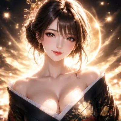 黄金の光に包まれた麗人