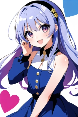 ノースリーブの女の子