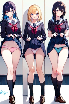 立ち絵嫌パン3人