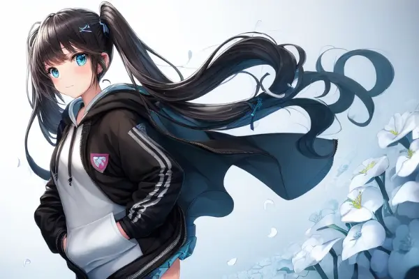 パーカー少女