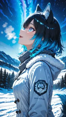 🐺 オーロラ 〜うわっ、空が動いてる！〜❄️