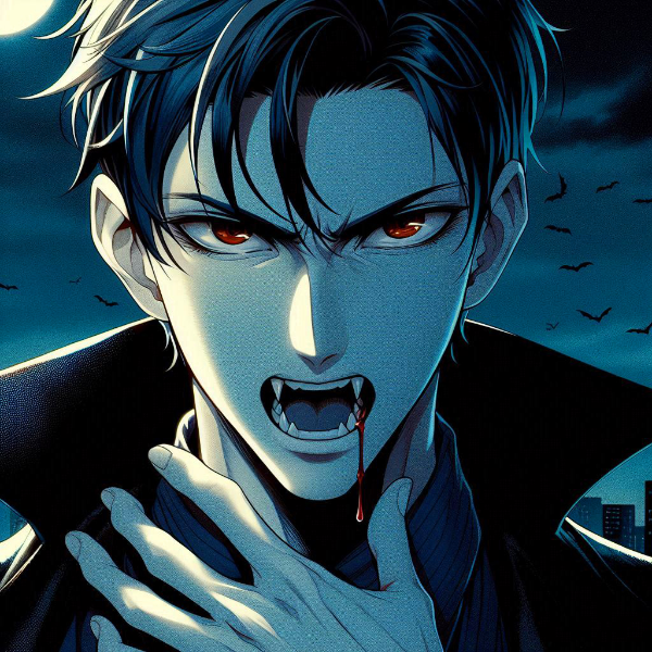 【R15】赤目な、ヴァンパイアな黒髪短髪男性★その4(6枚)