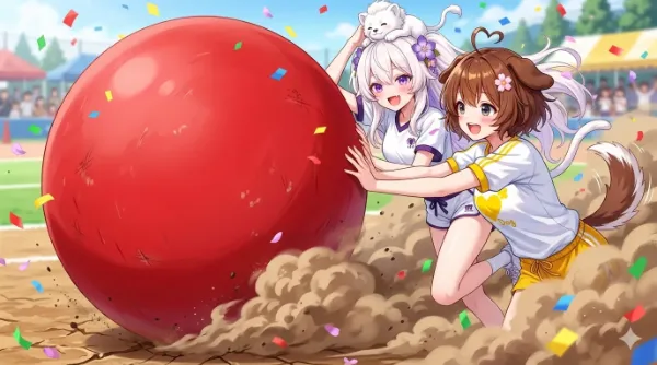 ダイナミック大玉転がし