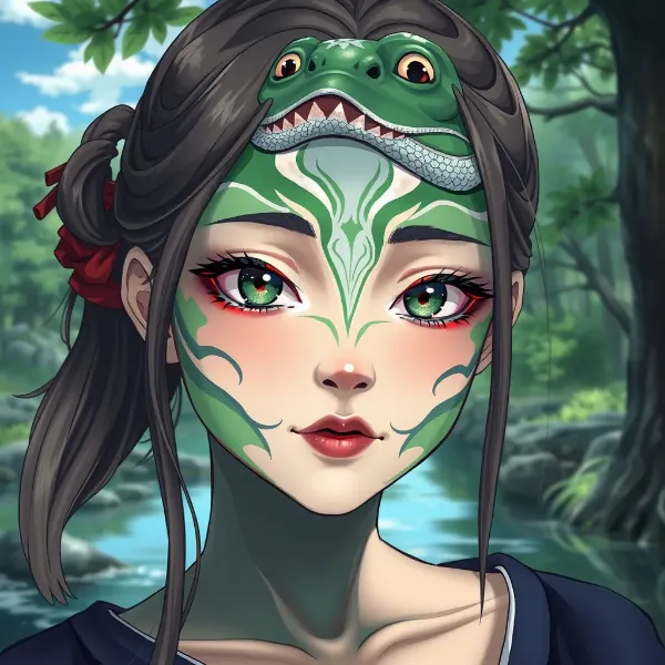 蛇姫の神秘的な微笑