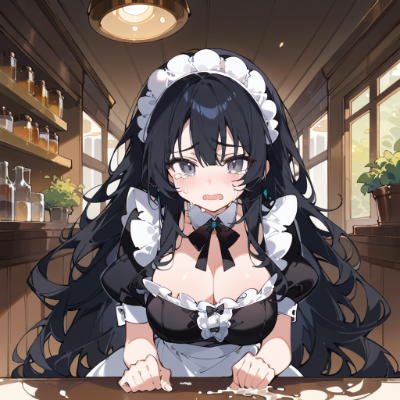 泣き顔メイド