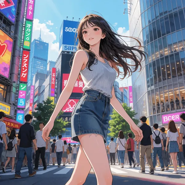 街で見かけた綺麗なお姉さん