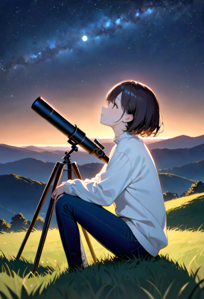 秋の星空、澄んだ空気