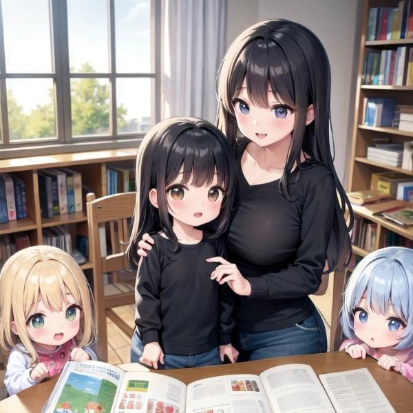 幼稚園の図書室