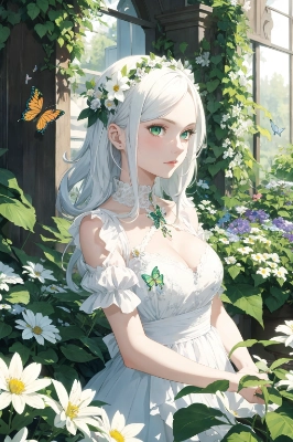 庭園の少女